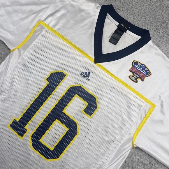 adidas Other - Vintage Allstate Sugar Bowl Jersey M White 16 NCAA College Football Adidas Mesh
